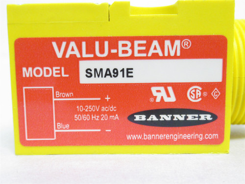 Banner SMA91E; Photo Sensor Emitter;10-250VAC/VDC; 2m Cable