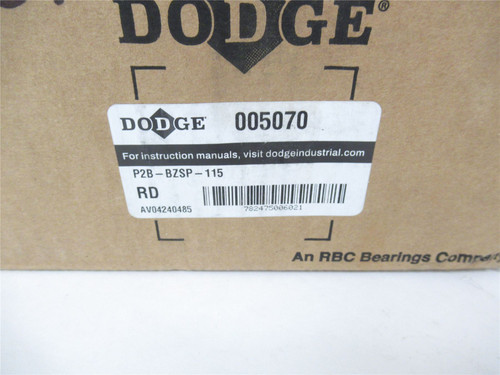 Dodge  005070 P2B-BZSP-115; PB Bearing 1-15/16"ID 005070