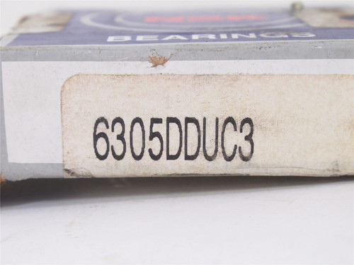 NSK 6305DDUC3; Deep Groove Ball Bearing; 25mmID; 62mmOD