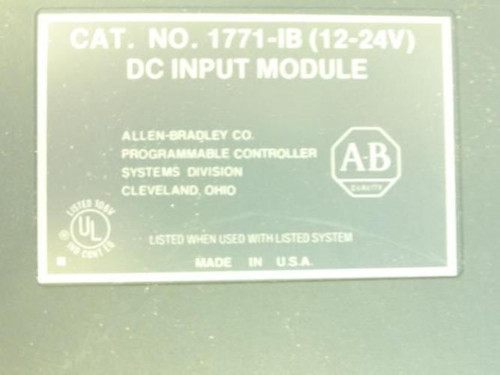 Allen-Bradley 1771-IB; DC Input Module 12-24V