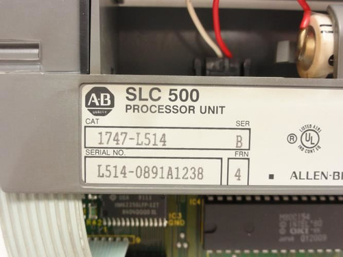 Allen-Bradley 1747-L514; Processor Unit; Missing Chips See Desc