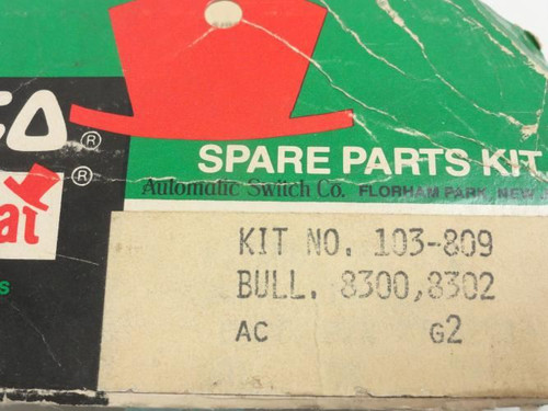 ASCO 103-809; Solenoid Valve Repair Kit For; BULL; 8300; 8302