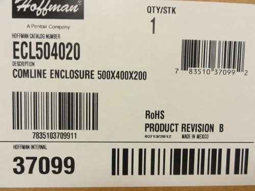 Hoffman ECL504020; COMLINE Enclosure 19.70"x15.70"x7.90"