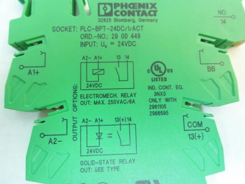 Phoenix Contact 2900449; Terminal Block; 24VDC
