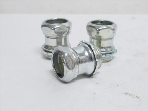 Halex 28232; Lot-3; EMT Compression Connectors; Size: 3/4"