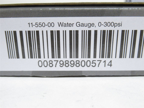 Smith-Cooper 11-550-00; Fire Sprinkler Water Gauge; 0-300PSI