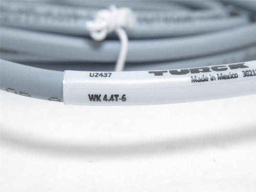 Turck WK 4.4T-6; Right-Angle Cordset U2437; M12 Female; 6m L