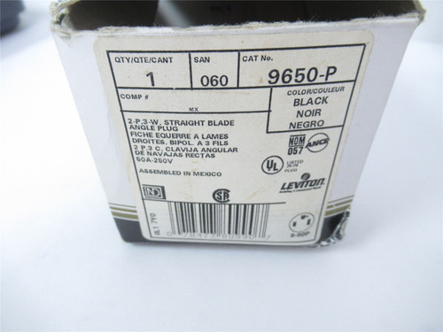 Levitron 9650-P; Plug;2PO; 3WI; 6-50P 50A250V