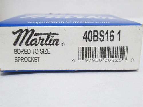 Martin 40BS16-1; Sprocket # 40; 16 Teeth; 1"ID