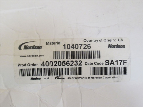 Nordson 1040726; Injector Regulator Service Kit