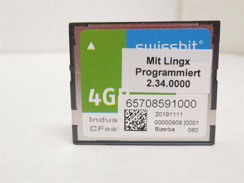 Bizerba 6708591000; Memory; 4-Gig; CFast Plus SW OS Gx Lingx