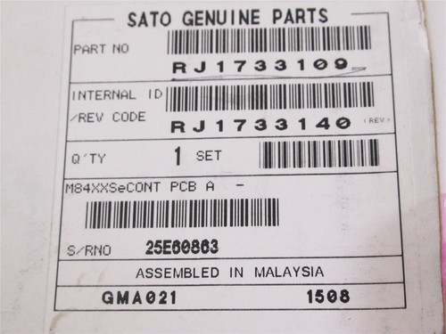 SATO RJ1733109; Main PCB Board; M84XXSeCONT PCB A