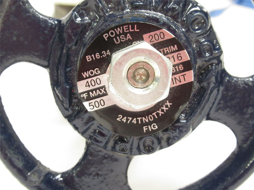 Powell B16.34-1/4; Globe Valve SS; 1/4NPT; 400WOG