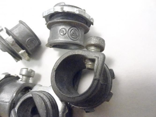 Appleton C550; Lot-6 Set Screw Connectors; 3/8" Size