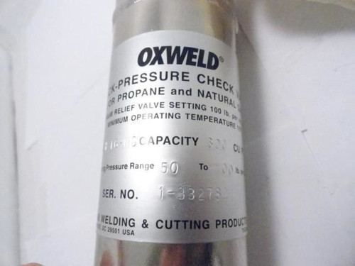 Oxweld H-16-NG; Back Pressure Check Valve; 3/4" NPT