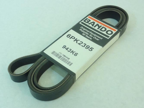 Bando 943K6; Serpentine Belt; 6-Rib; 94.3" OL; 0.842" Width