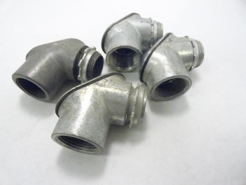Halex 41337; LOT_4 Conduit Elbow; Threaded; 3/4" M-F