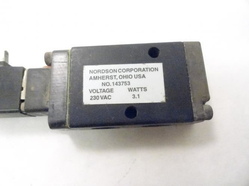 Nordson 143753; Solenoid Valve; 230VAC; 3.1 Watts 3-way