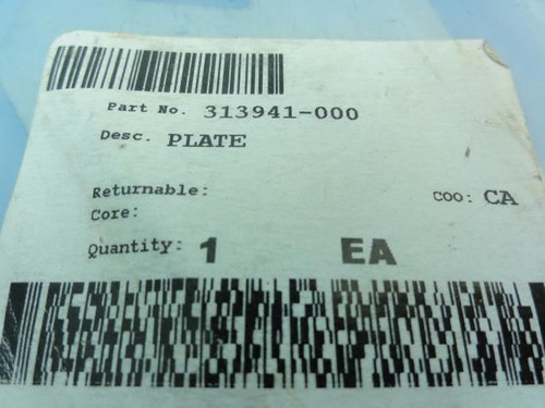 Raymond 313941-000; Metal Plate