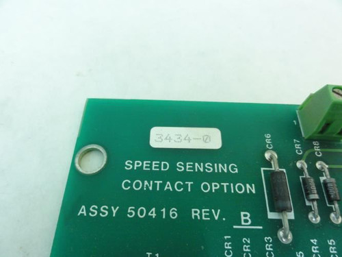 Allen-Bradley 50416rev-B; Speed Sensing Contact Option Board