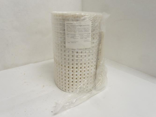 Habisat SM605-10; Smooth White Acetal Conveyor Belt 10"W x 10'L