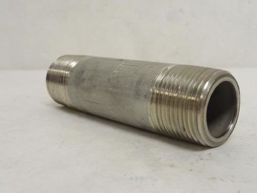 MFG- 316-80-S-1-4-1/2; Sch: 80 Pipe Nipple; SS-316; 1NPT