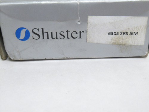Shuster 6305 2RSJEM; Ball Bearing 25mmID x 62mmOD x 17mm Wide