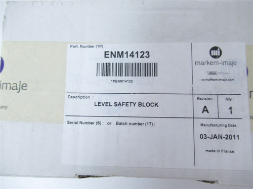 Markem ENM14123; Inkjet Printer Level Safety Block-3 Channels