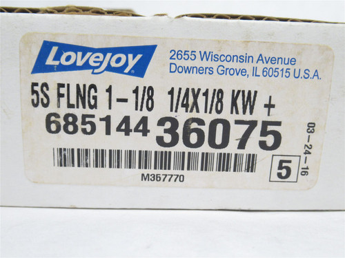 Lovejoy 5Sx1-1/8; Sleeve Coupling Flange; 1-1/8"ID; Size: 5