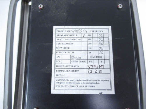 Mettler Toledo 4500-411E; Metal Detection Controller; LCD Display