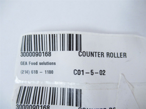 GEA Food Solutions 3000090168; Roller Counter1.624" ID; 3" OD