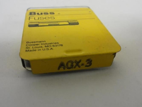 Bussmann AGX-3; Lot-2; Fuse; 3A