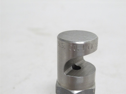 Spraying Systems 1/8KSS15; FloodJet Spray Nozzle; SS; 1/8NPT