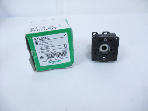 Schneider K1A001A; Cam Switch Body; 22mm; plastic; 1 pole