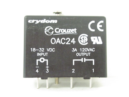 Crouzet OAC24; Relay Module; 120VAC; 3A; 18-32VDC Input