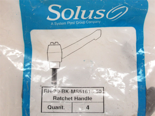 System Plast RH-20-BK-MS51618-50; Bag-4 Male Ratchet Handles
