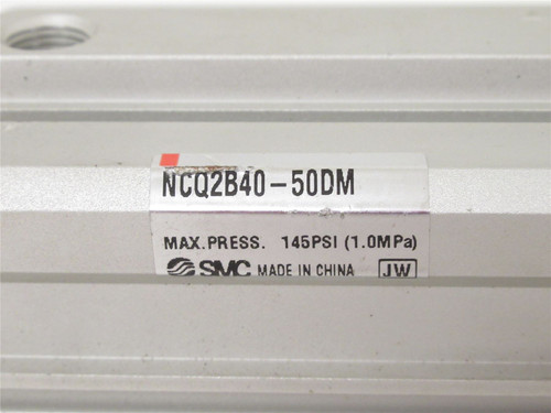 SMC NCQ2B40-50DM; Air Cylinder;145PSI; 40mmBore x 50mm Stroke