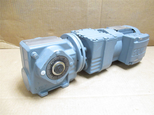 SEW SA37R17DR63L4/TF; AC Gearmotor; 0.25kW; 303:1 Ratio; 460V