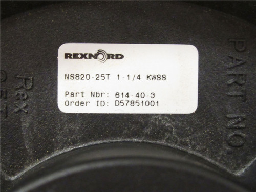 Rexnord  614-40-3; Molded Split Sprocket; 1"ID; 25-Teeth