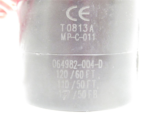 Asco 064982-004-D; Solenoid Valve Coil 120Vac 10.5Watts