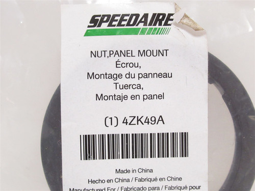 Speedaire  4ZK49; Lot-2 Regulator Panel Mount Nuts