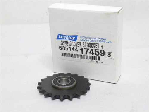 Lovejoy 35BB19; Idler Sprocket; #35; 19 Teeth; 1/2"ID