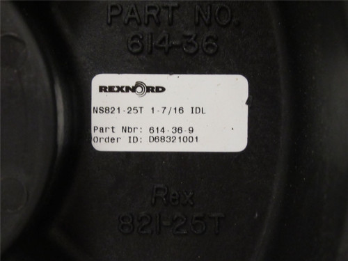 Rexnord 614-36-9; Molded Split Sprocket; 25-Teeth; 1-1/2"ID