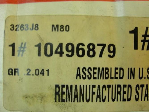 ACDelco 10496879; Starter Motor