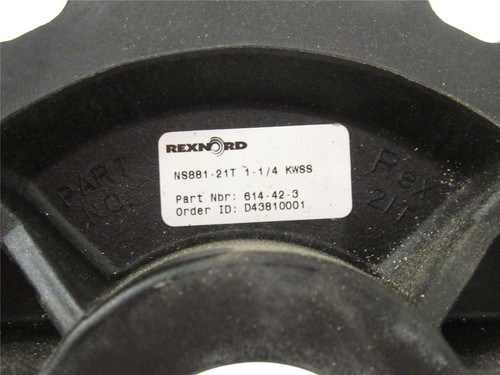 Rexnord 614-42-3; Molded Split Sprocket; 1"ID; 21-Teeth