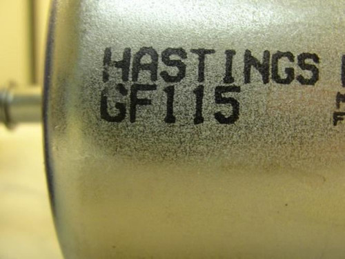 Hastings GF115; Gas Filter