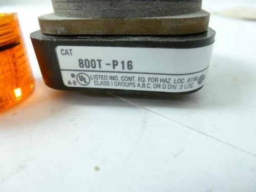 Allen-Bradley 800T-P16; Pilot Light; Amber