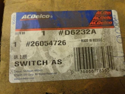 ACDelco D6232A; Turn Signal Switch
