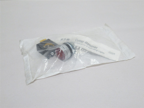 Eaton EM22N2; Illuminated Push-Button; Flush; Amber; 22.5mm