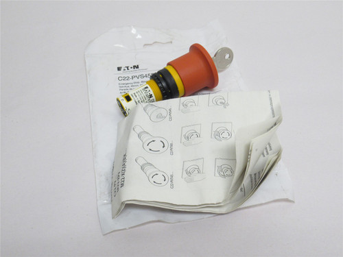 Eaton C22-PVS45P-MS6-K02; E-Stop Push Button; Red; 110/230VAC